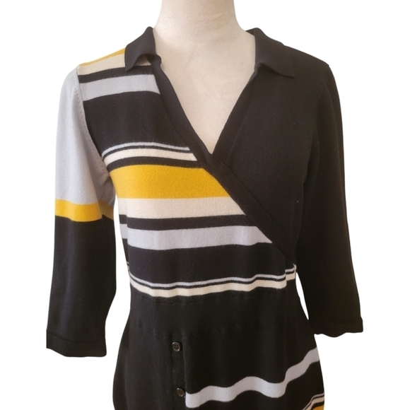 Parker Amity Graphic Wool Sweater Dresx Size XL - Picture 4 of 7